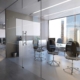 Glass Office Room Wall Mockup