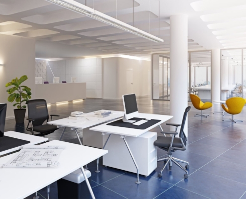 modern loft office interior