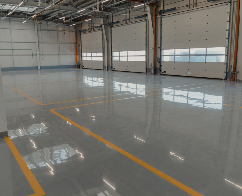 Overview Of A Freshly Polished Floor